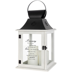 A Memory 3 Pillar Candle Lantern from Olander Florist, fresh flower delivery in Chicago