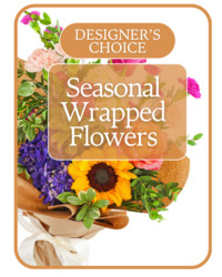 Seasonal Fall Wrapped Flowers from Olander Florist, fresh flower delivery in Chicago