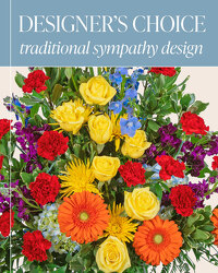Designer's Choice - Traditional Sympathy Design from Olander Florist, fresh flower delivery in Chicago