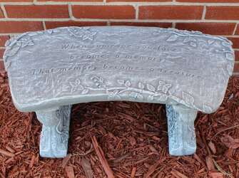 Memory Treasure Bench from Olander Florist, fresh flower delivery in Chicago