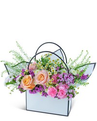 Seasonal Garden Blooming Tote from Olander Florist, fresh flower delivery in Chicago