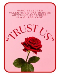 Valentine's Day Designer's Choice Vase from Olander Florist, fresh flower delivery in Chicago