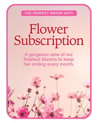 Flower Subscription as a Gift from Olander Florist, fresh flower delivery in Chicago
