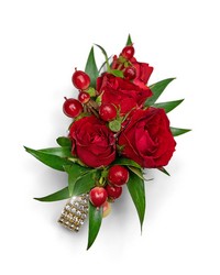 Crimson Corsage from Olander Florist, fresh flower delivery in Chicago