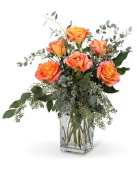 Free Spirit Roses (6) from Olander Florist, fresh flower delivery in Chicago