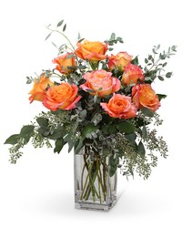 Free Spirit Roses (9) from Olander Florist, fresh flower delivery in Chicago
