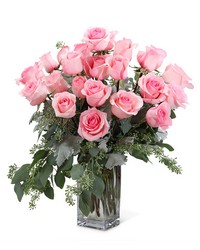 Pink Roses (24) from Olander Florist, fresh flower delivery in Chicago