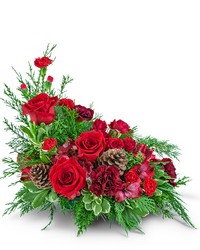 Ruby Rose Centerpiece from Olander Florist, fresh flower delivery in Chicago