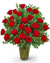 Two Dozen Elegant Red Roses from Olander Florist, fresh flower delivery in Chicago
