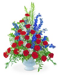 Valiant Honor Urn from Olander Florist, fresh flower delivery in Chicago