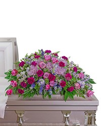 Gracefully Majestic Casket Spray from Olander Florist, fresh flower delivery in Chicago