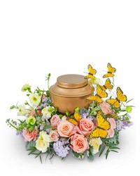 Wind Beneath My Wings Urn Surround from Olander Florist, fresh flower delivery in Chicago