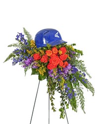 Tears in Heaven Personalized Standing Spray from Olander Florist, fresh flower delivery in Chicago