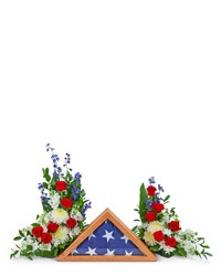 Final Salute Memorial Tribute from Olander Florist, fresh flower delivery in Chicago