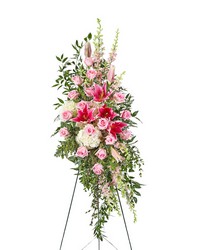 Forever Adored Standing Spray from Olander Florist, fresh flower delivery in Chicago