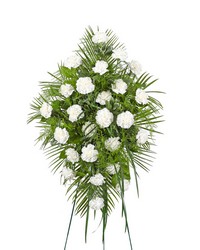 Peaceful in White Standing Spray from Olander Florist, fresh flower delivery in Chicago