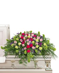Always Remembered Casket Spray from Olander Florist, fresh flower delivery in Chicago