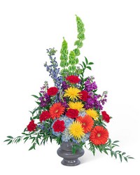 Vibrant Urn from Olander Florist, fresh flower delivery in Chicago