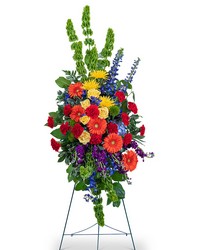 Vibrant Life Standing Spray from Olander Florist, fresh flower delivery in Chicago