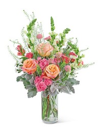 Rosy Coral Breeze from Olander Florist, fresh flower delivery in Chicago