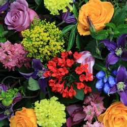 Designer's Choice Fresh Flower Vased Arrangement from Olander Florist, fresh flower delivery in Chicago